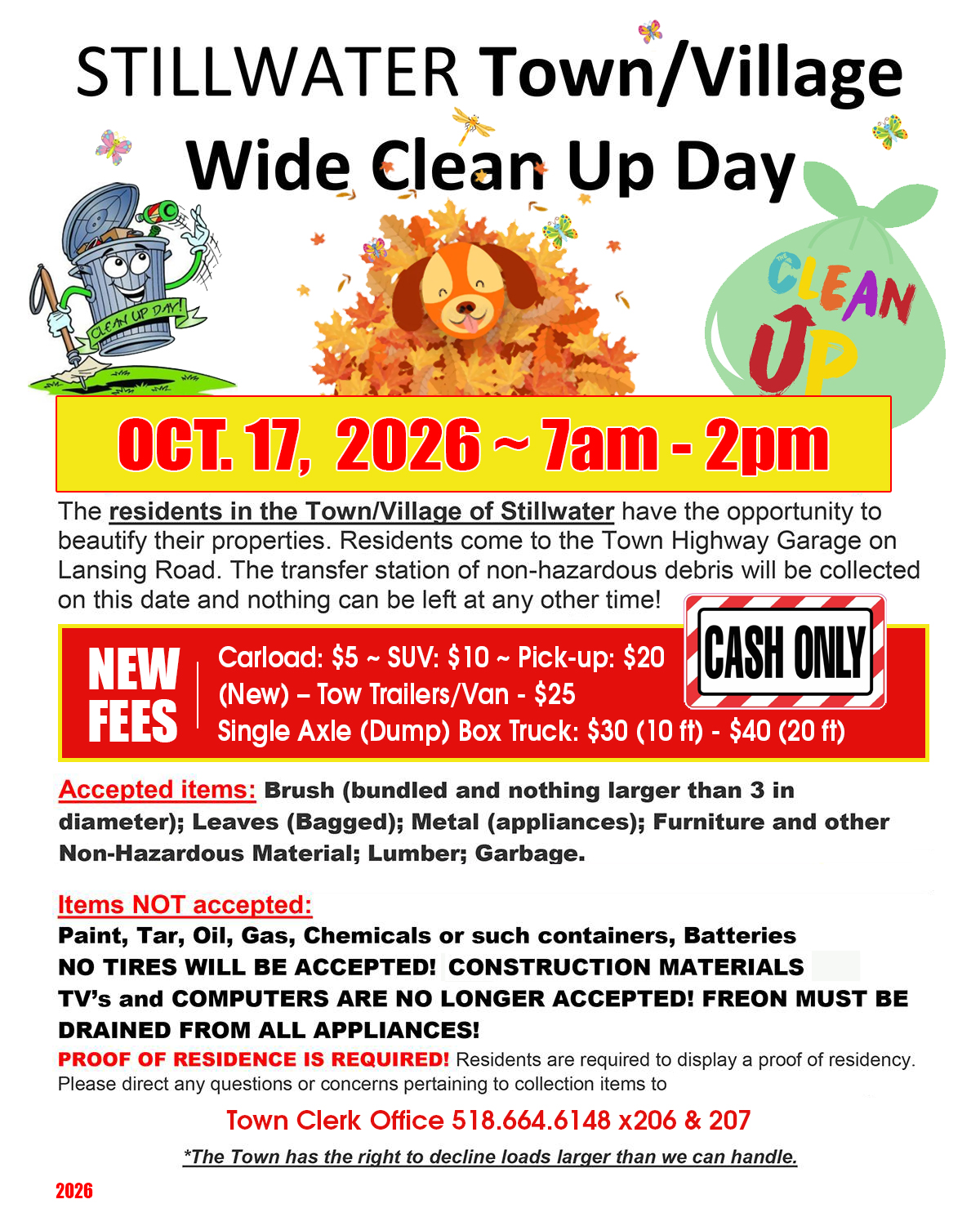 town cleanup day flier
