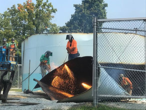 works weld a water tank