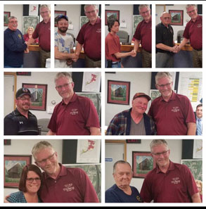 pictures of mayor with firefighters