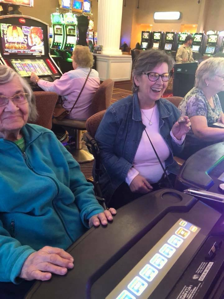 ladies at slot machines