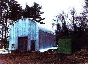 old rusty barn building