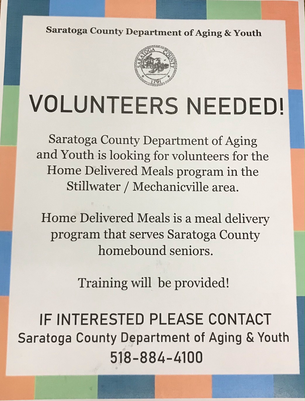 volunteers needed flier